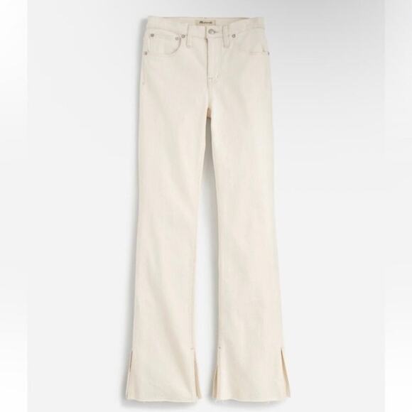 Madewell Sz 32 Kick Out Full-Length Jeans in Vintage Canvas Raw Hem Flared Y2K - Picture 2 of 16